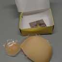 Niidor Adhesive Bra Strapless Ultra Sticky Invisible Push up Silicone Bra Multiple Colors Sizes Reusable for Backless Dress (Nude)