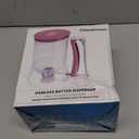 KPKitchen Pancake Batter Dispenser - Kitchen Must Have Tool for Perfect Pancakes, Cupcake, Waffle, Muffin Mix, Cake & Crepe - Baking Supplies for Griddle - Pancake Maker with Measuring Label (Purple)