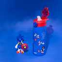 Zak Designs Sonic the Hedgehog Sage Kids Water Bottle For School or Travel, 19oz Stainless Steel Water Bottle With Straw, Handle, and Leak-Proof, Pop-Up Spout Cover (Sonic & Shadow)