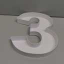 WENPACK 12" Fillable Cardboard Number Shaped Gift Grazing Charcuterie Board Paper Container (3)