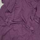 ZOMVA Plus Size Sparkly Shift Dress Wing Ruffle Sleeve Round Neck Short Glitter Dresses Wedding Guest Cocktail Party, Dark Purple, Size: Large Plus