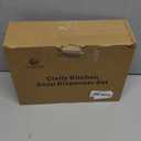 Cisily Kitchen Soap Dispenser Set Comes with Ceramics Sponge Holder, Gold Pumps, and Instant Dry Tray (White&Black, 4 Pack)