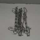 Space Saving Hangers for Clothes, 10 Pack Hanger Organizer Space Saver, Magic Metal Collapsible Closet Organizers, Multiple Hangers in One, College Dorm Room Essentials (V1.0) (Chrome)