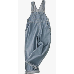 women's spring and autumn loose fit denim overalls XXL lightweight