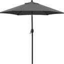 Sunnyglade 7.5' Patio Umbrella Outdoor Table Market Umbrella with Push Button Tilt/Crank, 6 Ribs