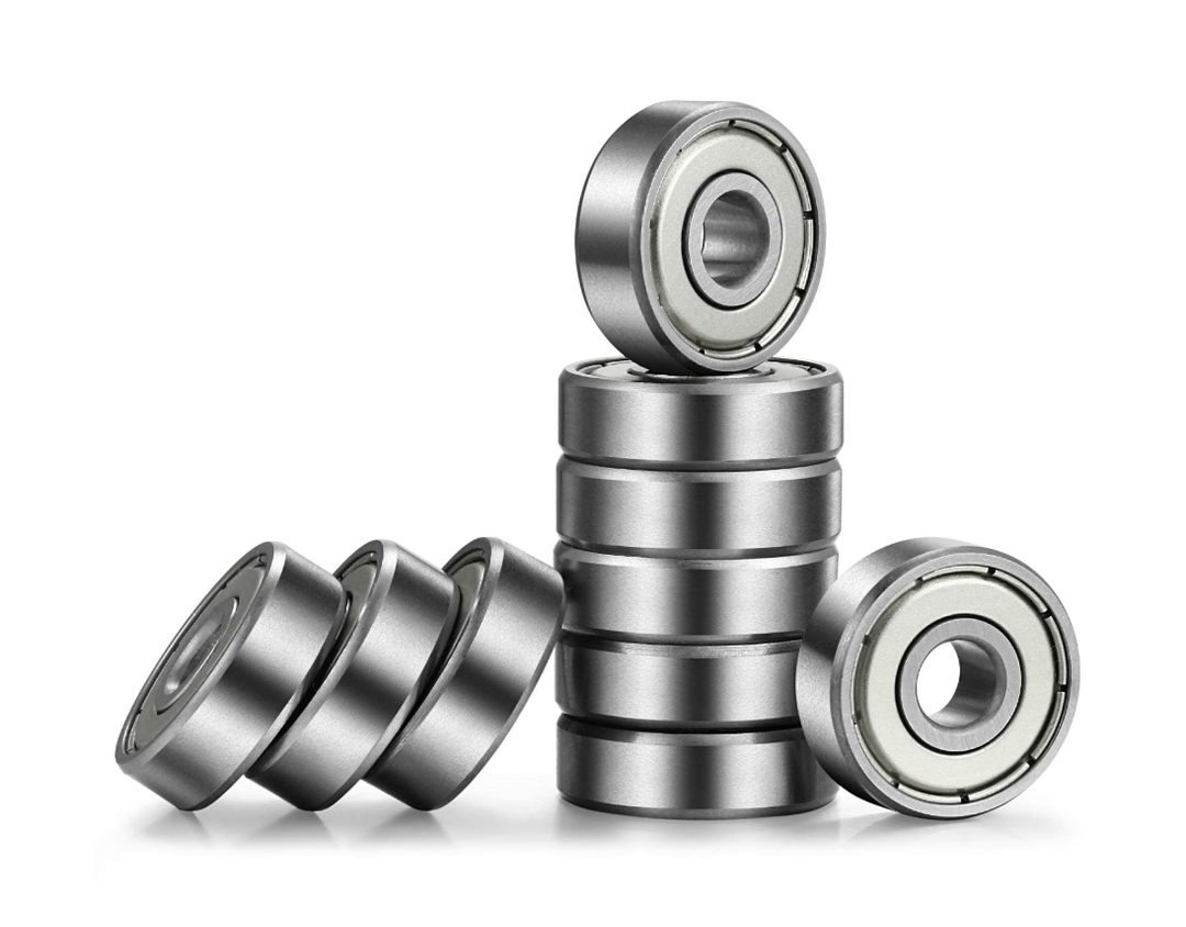 Donepart 608ZZ Bearings 10 Pack, 8x22x7mm Double Metal Shielded Ball Bearings ABEC3 C3, for Skateboard, Longboard, Roller Skate, Inline Skates, Scooter, Fidget Spinner