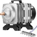 VIVOSUN 317GPH Commercial Air Pump 15W 6 Outlet 20 L/Min for Aquarium and Hydroponic Systems
