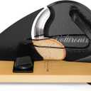 Upgrade Manual Bread Slicer for Homemade Sourdough Bread, Adjustable Thickness with Stainless Steel Serrated Blade, Even Slicing Guide, Non-Slip Suction Cups  Ideal for Home Kitchens and Bakeries (6.6", Star Black)