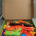 SpringFlower 2 Bow and Arrow Sets with LED Light-up,2 Foam Dart Guns for Kids 5 6 7 8 9 10+ Years Old, Archery Set with Standing Target for Boys & Girl, Ideal Gift (Blue)