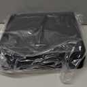 Amazon Basics Durable 3 Ring Binder with Zipper and Strap, Multiple Pockets, Sturdy Storage for School and Office, 3 inch, Black