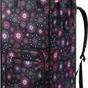 Bukere Laundry Backpack Bag for Women Girls, Extra Large Laundry Basket Hamper for College Dorm Room Essentials, Adjustable Shoulder Straps, Collapsible Freestanding Laundry Bag for Gym, Yacht (FIREWORKS)