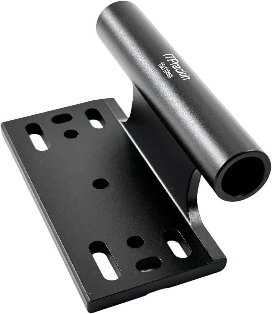 L-Shape Bike Fork Mount Block for 12mm & 15mm Thru-Axle  Perfect for Crossbar, L-Track, or Interior Bike Rack Systems (15x110mm [H40])