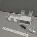 Hair Dryer Holder Wall Mounted For Bathroom White