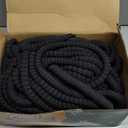 Flexi Hose Lightweight Expandable Garden Hose, 100FT -Retractable Garden Hose, Water Hose - No-Kink Flexibility, 3/4 Inch Solid Brass Fittings and Double Latex Core (Black)