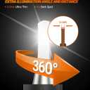 SEALIGHT 9007 LED Bulb, 36000LM 800% Brighter, HB5 Bulb 6500K Cool White, Plug-N-Play IP68 Waterproof, Pack of 2