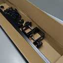 H-Shape Dog Grooming Arm with Clamp, Heavy Duty Pet Grooming Table Arm with Loop Noose, 32" Height Adjustable and 34" - 50" Width Adjustable for Large & Medium & Small Pets, Black