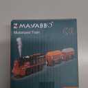 Toy Train Electric Train Set for Wooden Tracks, Christmas Motorized Train Toys for Toddlers, Battery Operated Train Includes Lights, Sounds, Smoke, Steam Train Compatible with Thomas, Brio