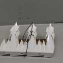 Heavy Duty Metal Fence Spikes-Anti Climb Security Spikes for Fence and Wall-Intruder and Animal Deterrent (White, 74 inches)