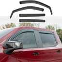 Xipoo Side Window Visor Deflector - Compatible with 19-25 Chevy Silverado & GMC Sierra 1500 Crew Cab Visor Replacement for 2019-2025 Silverado Accessories