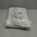 Joydeco Blackout Curtains 63 Inch Length, Living Room Curtain 2 Panels Set, Grommets Room Darkening Textured Thermal Drapes, Greyish White Blackout Curtains for Bedroom (42x63inch)