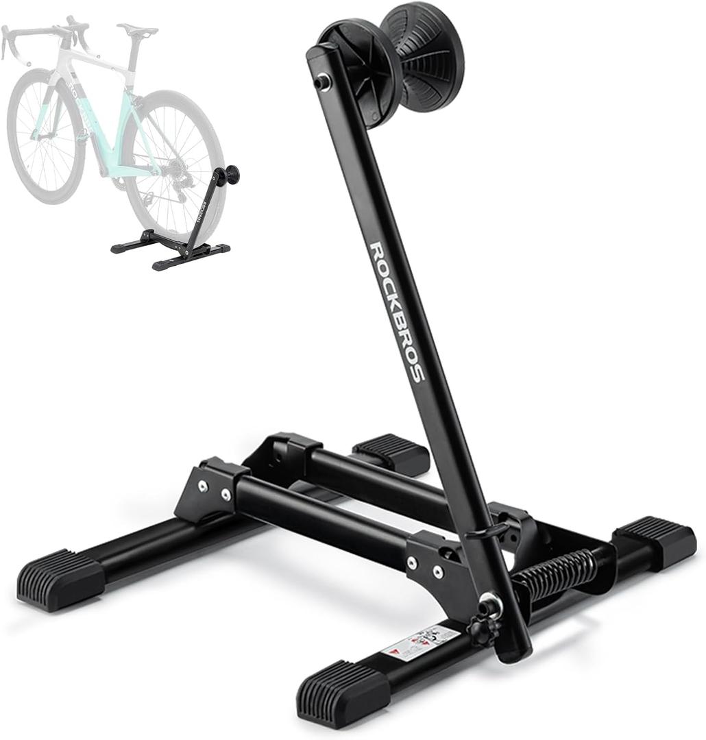 ROCKBROS Bike Stand Floor Stable Bike Storage Rack Bicycle Parking Stand for Mountain and Road Bike Indoor and Outdoor