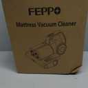 FEPPO Mattress Vacuum Cleaner, 16Kpa Bed Vacuum Cleaner with 253.7nm UV-C Light, 140F Heat, HEPA Filter & Ultrasonic, Versatile Handheld Vacuums for Bed, Sofa, Couch, Crib(Corded, 500W) 