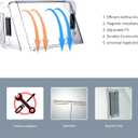 Adjustable Air Vent Deflector for AC,Ceiling, Wall, Floor, 9 to 14 Wide, Baseboard - Magnetic, Heat & Wind Blocker,Vent Covers for Central Conditioner, Heating, Refrigeration, Builder,2 Pack