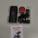 Ascher USB Rechargeable Bike Light Front and Back, Super Bright 1000 Lumens Bicycle Headlight and Compact Tail Light, 4 Light Modes, Large Capacity Battery Bike Lights for Night Riding Road Mountain