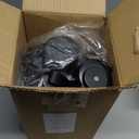 AQUAFIT 1 Gallon Water Bottle with Time Marker - Straw & Chug Lid - BPA Free Gym Water Bottle with Straw - Big Gallon Jug (Gray, 128 oz - 2 Lids)