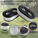 6 Pack 593260 Filter 798452 334404 Cartridge Filter, Lawn Mower Replacement Filters for 4247 5432 5432k 09P00 09P702 550E 500EX 550EX 625 575EX Series Engine