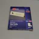 Avery Printable Tent Cards, 3.5" x 11", Ivory with Embossed Border, 50 Blank Place Cards for Laser or Inkjet Printers (5915)