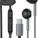 for Samsung Wired Earbuds USB C for Galaxy S26/A36 5G/A17/A56/A26/A16 5G/S25 FE Ultra/S24/S23/S22, Z Flip 7/Fold 7, Type C Wired Headphones with Microphone Earphones for iPhone 17 16, Pixel 10, One Plus