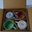 12 OZ Coffee Mugs Set of 4, Modern Ceramic Coffee Mugs Set with handle for Tea/Latte/Cappuccino/Milk/Cocoa. (colorful)