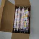 TecUnite 30 Pcs Flower Ballpoint Pens Floral Pens Bulk Floral Birthday Party Favors for Women 1.00 mm Black Ink Flower Fine Point Smooth Writing Journaling Gifts Office Supplies