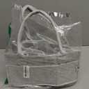 Parker Baby Diaper Caddy - Nursery Storage Bin and Car Organizer for Diapers and Baby Wipes - Gray, Regular