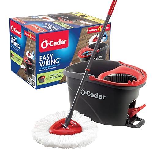 O-Cedar Bucket for Floor Cleaning, Red, Gray, Standard