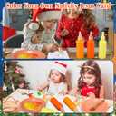 30 Sets Christmas Nativity Paint Crafts with 3D Fabric Paint 30 Baby Jesus Cards 30 Paper Plates DIY Color Your Own Nativity Scene Religious Christian Christmas Activities for Holy Night Church