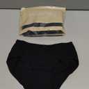 INNERSY Girls Cotton Underwear Teen Comfortable Panties Size 8-16 Briefs 6 Pack (8-10 Years, All Black)