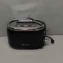 Mueller Retro Toaster 2 Slice with 7 Browning Levels and 3 Functions: Reheat, Defrost & Cancel, Stainless Steel Features, Removable Crumb Tray, Under Base Cord Storage, Black