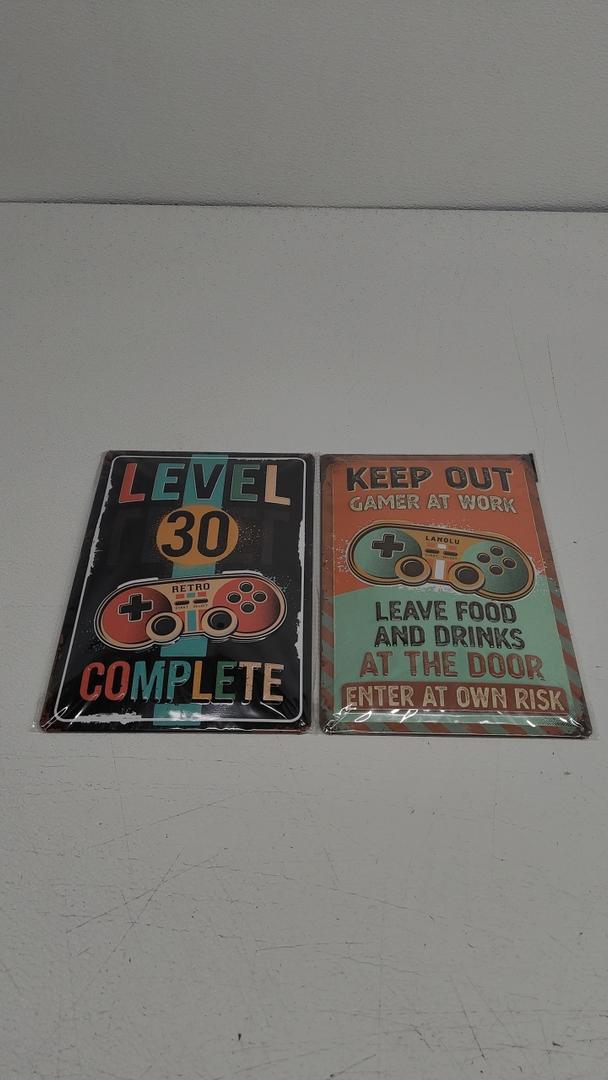 LANOLULANOLU Tin Sign, Metal Sign, Decorations 12x8, 2 Packs