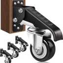 SPACECARE Retractable Workbench Casters Kit, Heavy Duty Workbenches Wheeels with 600 lbs Capacity, Adjustable Workbench Casters for Workbenches, Tables, and Cabinets, Easy to Install 4 Pack