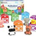 Learning Resources Peekaboo Learning Farm - 10 Pieces, Ages 18+ months Toddler Learning Toys, Counting and Sorting Toys, Farm Animals Toys,Stocking Stuffers