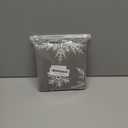 HWY 50 Grey Gray Decorative Throw Pillow Covers 18x18 Inch for Couch Sofa Living Room Bed, Soft Christmas Big and Small Snowflakes Print Throw Pillows Cases Set Cushion Cover Pack of 2