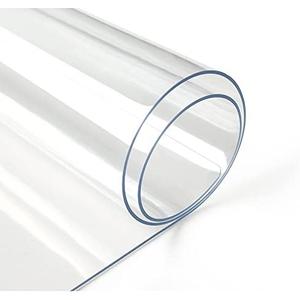 Deep Dream 1.5mm Clear Desk Cover Protector, 16×48 Inch Clear Desk Cover, Rectangular Vinyl Desk Pad, PVC Plastic Table Cover for Office, Dresser, Night Stand, Computer & Writing Desk Tabletop
