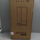 WanWanKa Trash Can with Lid, Large Tall 8 Gallon Commercial Trash Can, Plastic Waste Bin with Press top Lid, White Garbage Can Suitable for Kitchen, Bathroom, Bedroom, Living Room, Office(Black)