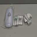 Aquasonic Vibe Series Ultra-Whitening Toothbrush  ADA Accepted Electric Toothbrush - 8 Brush Heads & Travel Case  40,000 VPM Motor & Wireless Charging - 4 Modes w Smart Timer  Optic White