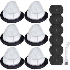 Leadaybetter 38B1 Filter Replacement for Bissell 3-in-1 Lightweight Stick 38B1 38B1L 1059 Vacuum Cleaner, Compare to Part # 2037423 & 2037424 (6 Pack HEPA & Foam Filters)