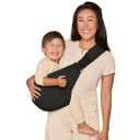 Ergobaby Upsie Hip Sling  Onyx Black Baby Carrier  Lightweight, Adjustable Sling for Toddlers  Breathable & Ergonomic Design