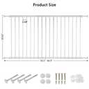 Window Guards for Children, Fit 32.5"-62.5" Wide Window Security Bar, White Window Bars Security Inside, 29.92inch High Child Safety Window Guard (2 Piece)