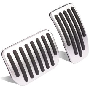 Gas Pedal Brake Pedal Foot Pedal Cover for Tesla Model 3/Y Performance Compatible with Model Y Juniper and Model 3 Highland (silver)